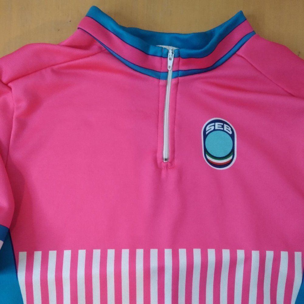 SEB Color Block Stripes Cycling Jersey